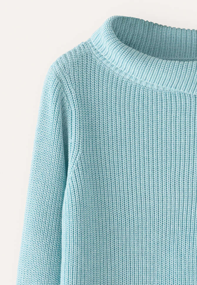 Collared sweater, Mint ocean, completeTheLook