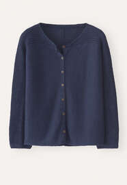 Dolman-sleeve cardigan, Blue black, webstill