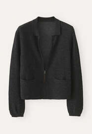 Jacquard jacket, Black marl, webstill