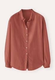 Dropped-shoulder shirt, Dark coral, webstill