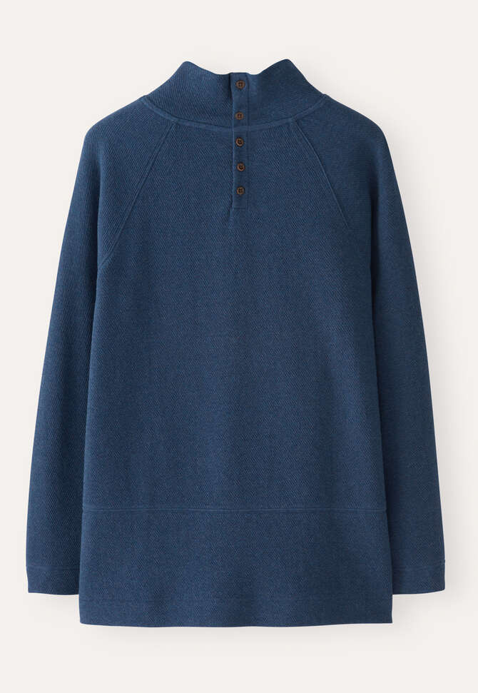Funnel-neck tunic, Dark indigo, completeTheLook
