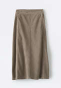 Long soft cord skirt, Soft mink, webstill