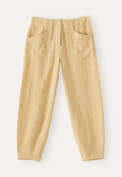 Front-seam trousers, Soft yellow, webstill