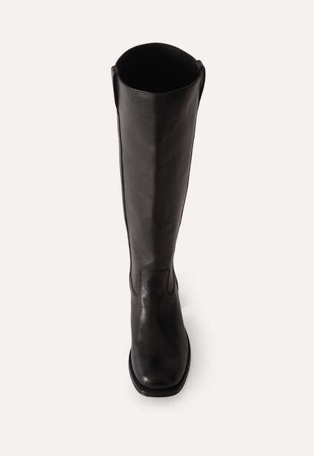 Knee-high boots, Black, completeTheLook