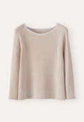 Two-toned rib sweater, Pale shell, webstill