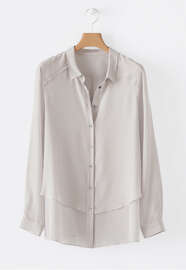 Double-layer shirt, Pearl grey, webstill