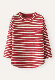Striped top, Cranberry cream, webstill