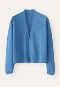 V-neck cardigan, Denim blue, webstill