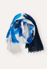 Printed pareo, Blue white, webstill