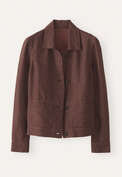 Boxy jacket, Blush brown, webstill