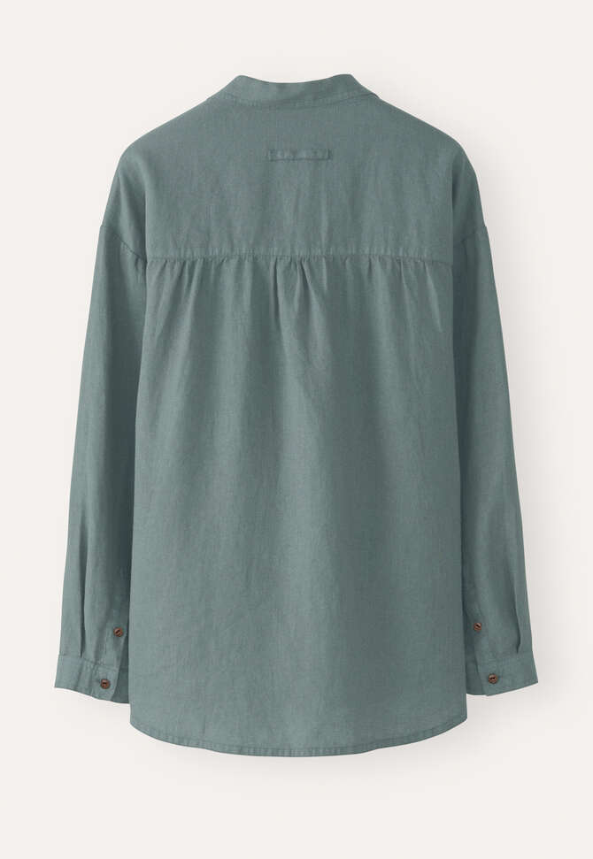 Garment-dyed overshirt, Dark bay, completeTheLook
