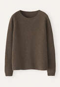 Ribbed crew-neck sweater, Hedgerow, webstill