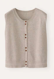 Sleeveless sweater, Pebble, webstill