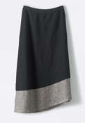 Asymmetric skirt, Black, webstill