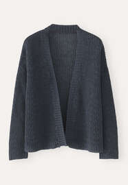 Edge-to-edge cardigan, Petrol grey, webstill