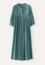 Striped maxi-length dress, Soft turquoise, webstill