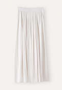 Long pleated skirt, Grey pearl, webstill