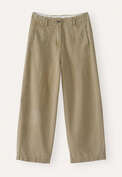Denim darted jeans, Dark olive, webstill