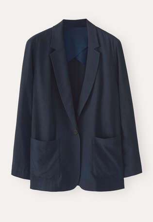 Patch-pocket blazer, Midnight, webstill