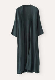 Long cardigan, Teal black, webstill