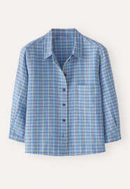 Checked shirt, Ocean blue, webstill