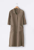 Striped shirtdress, Grey brown, webstill