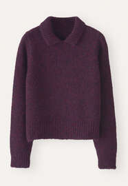 Collared sweater, Blackberry, webstill