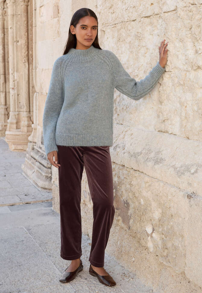 Straight-leg trousers, Port, completeTheLook