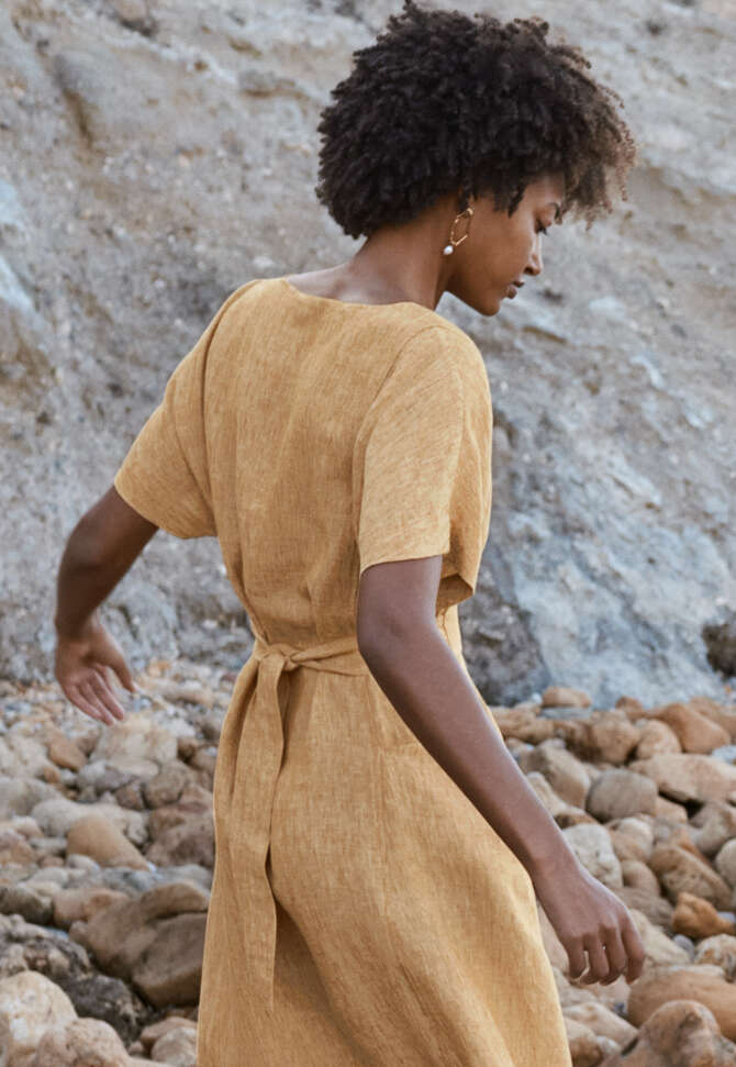 Tie-back dress, Amber, completeTheLook
