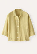 Double-breasted blouse, Soft lime, webstill