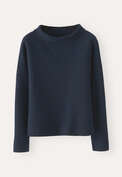 Herringbone-stitch sweater, Midnight blue, webstill