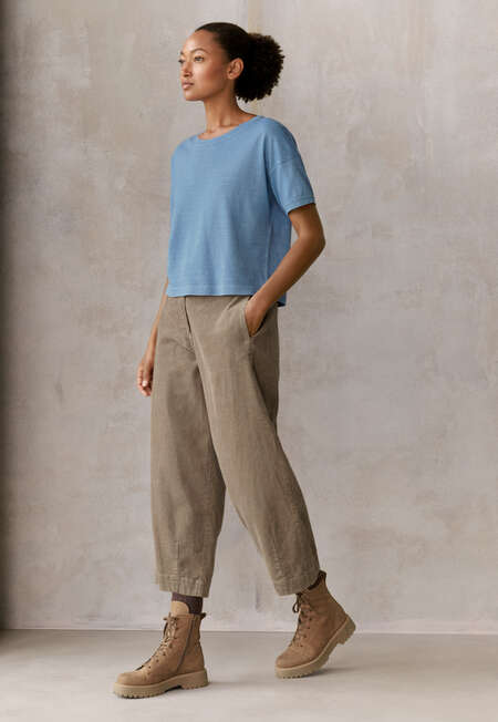 Cropped trousers, Brown mink, completeTheLook