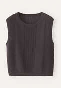 Sleeveless sweater, Brown slate, webstill