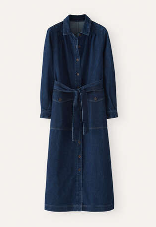 Belted dress, Dark denim, webstill