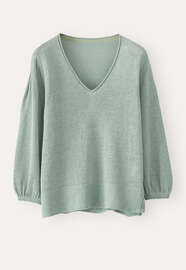 V-neck sweater, Aqua jade, webstill