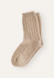 Ribbed socks, Pale fawn, webstill