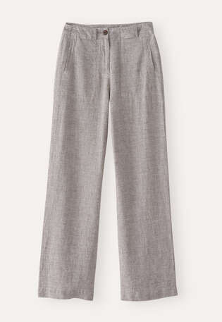 Straight-leg trousers, Mink brown, webstill