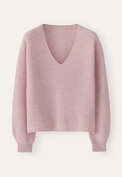 V-neck sweater, Chalk pink, webstill