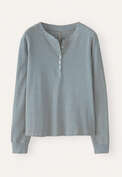 Striped Henley top, Blue stone, webstill