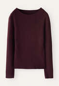 Round-neck sweater, Damson, webstill
