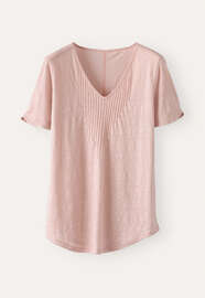 V-neck T-shirt, Soft rose, webstill