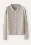 Button-through sweater, Pebble, webstill