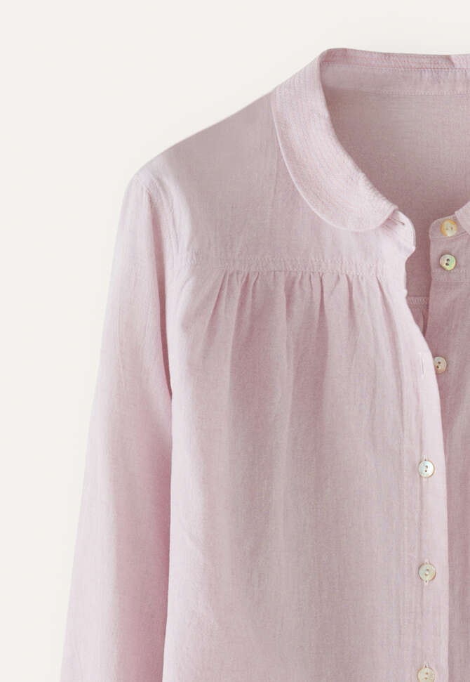 Round-collar shirt, Pale lavender, completeTheLook