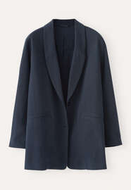 Long blazer, Ink black, webstill