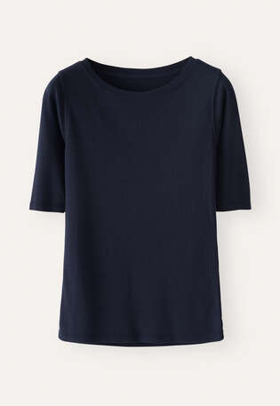 Ribbed jersey top, Ink, webstill