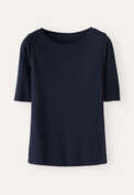 Ribbed jersey top, Ink, webstill