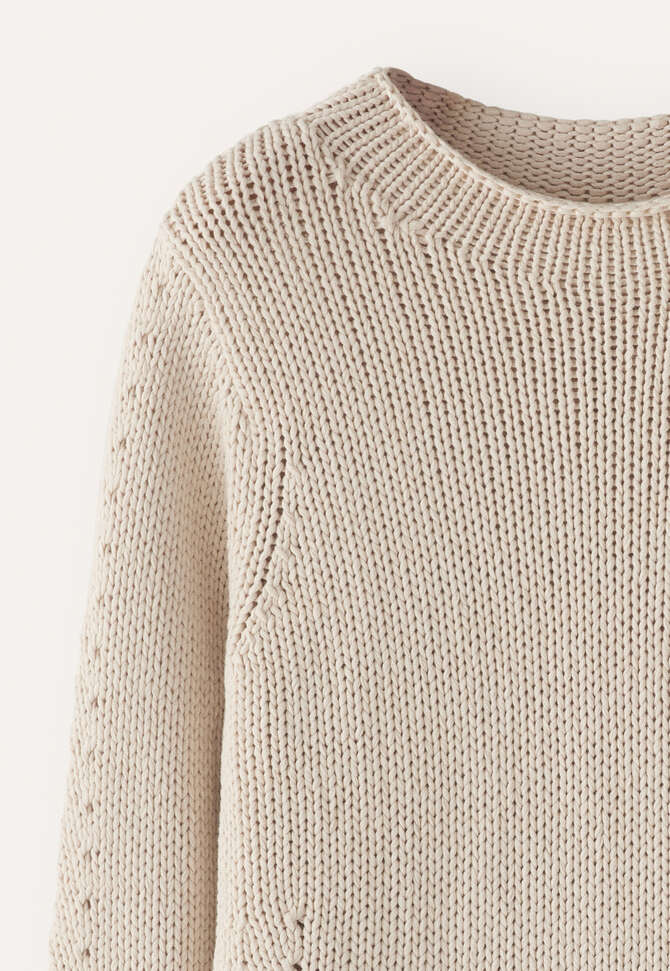 High-neck sweater, Natural, completeTheLook
