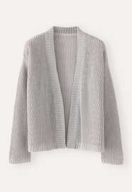 Edge-to-edge cardigan, Ice grey, webstill