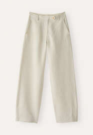 Wide tapered trousers, Pearl, webstill