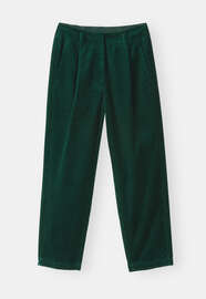 Pleat-front trousers, Dark bottle, webstill